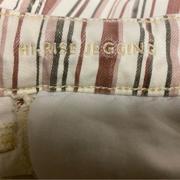 American Eagle Hi-Rise Jegging Women’s Size 6 Multi Striped Pants Skinny Jeans - Picture 5 of 14